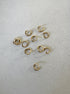 perlesetcreationbijoux - anneaux de jonction ouverts en acier inoxydable 304 doré PVD 18K de 7x1,2 mm