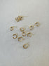 perlesetcreationbijoux - anneaux de jonction ouverts en acier inoxydable 304 doré PVD 18K de 6x1 mm