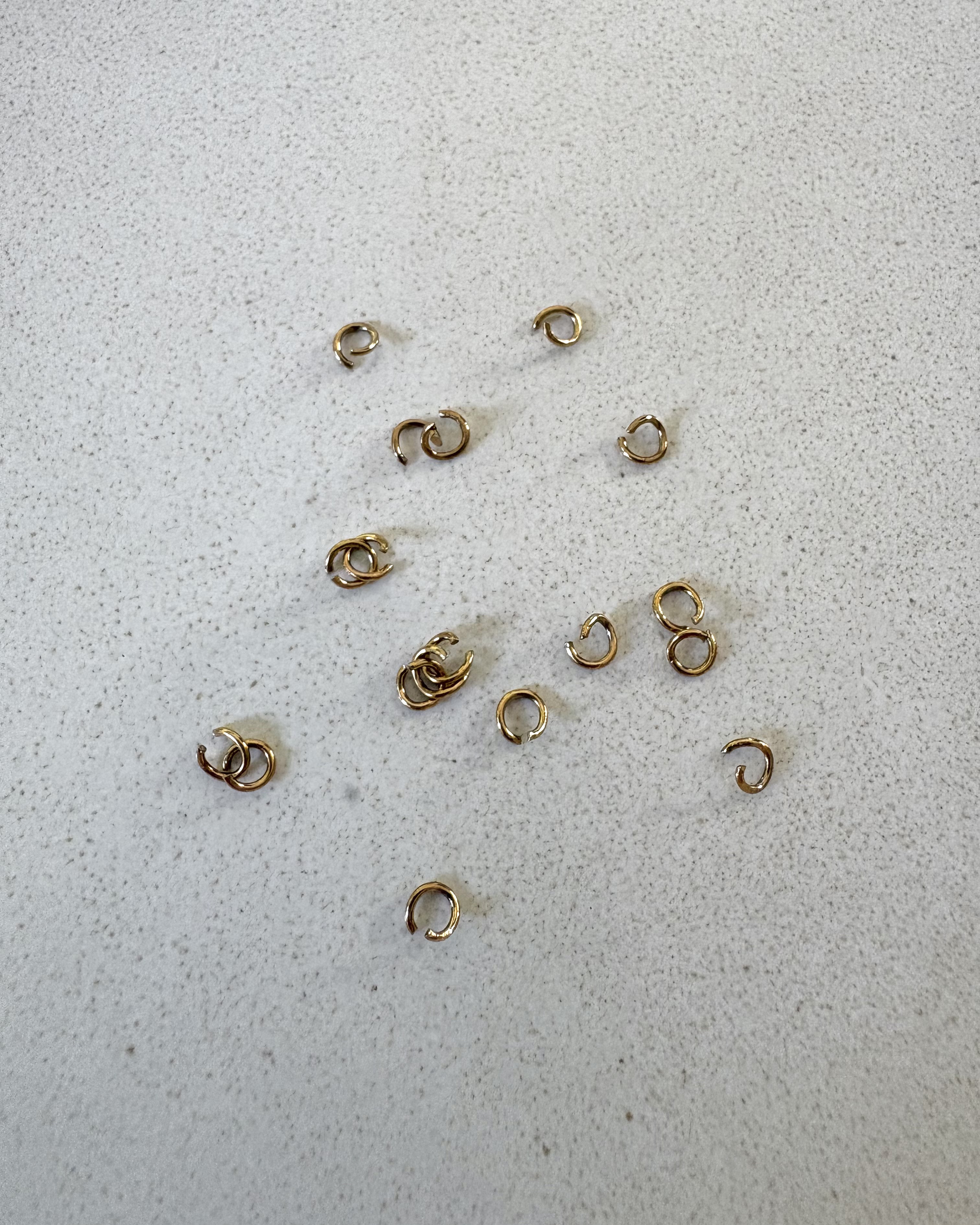 perlesetcreationbijoux - anneaux de jonction ouverts en acier inoxydable 304 doré PVD 18K de 3,5x0,6 mm