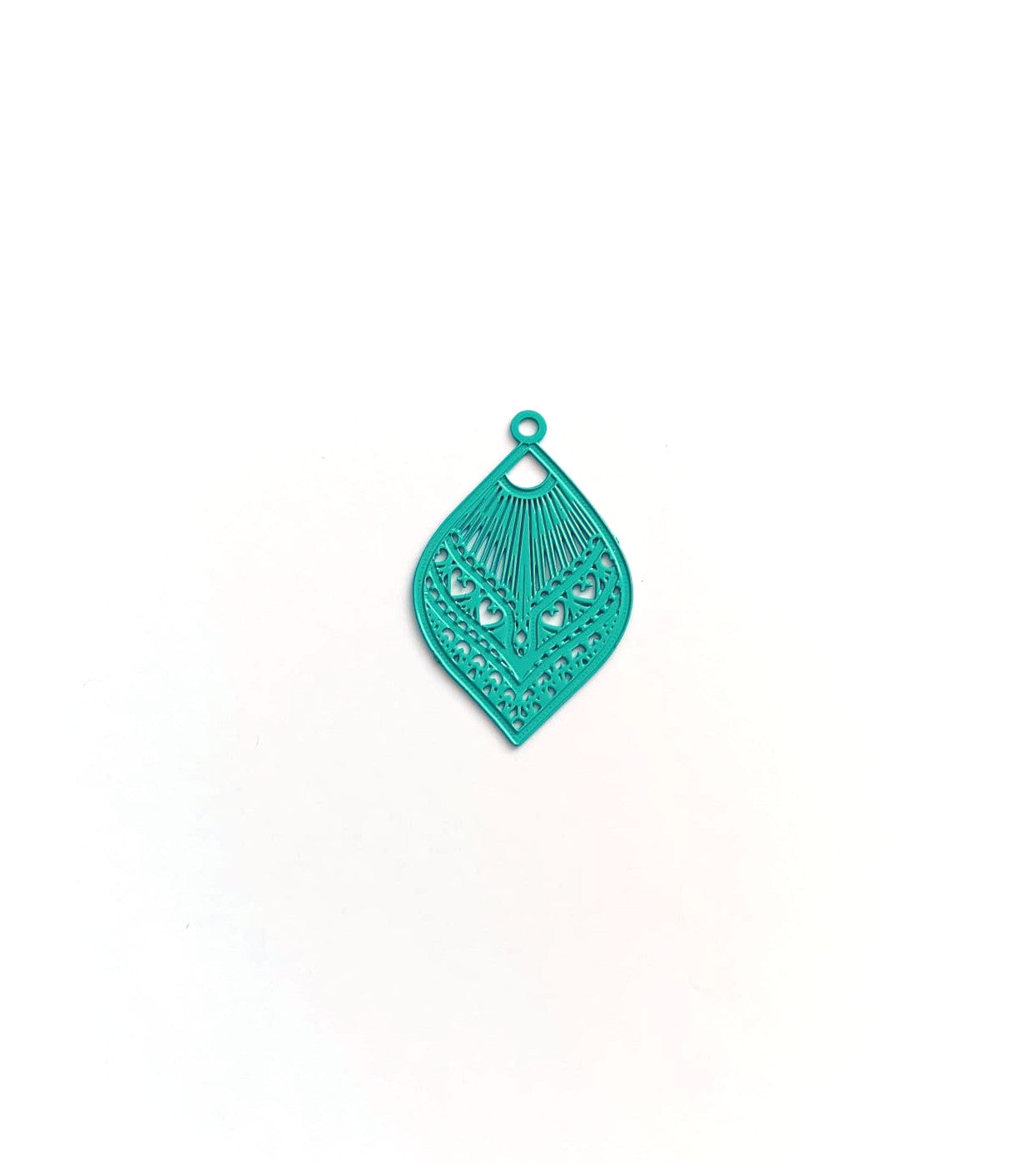 Breloque filigrane goutte - 20x12 mm