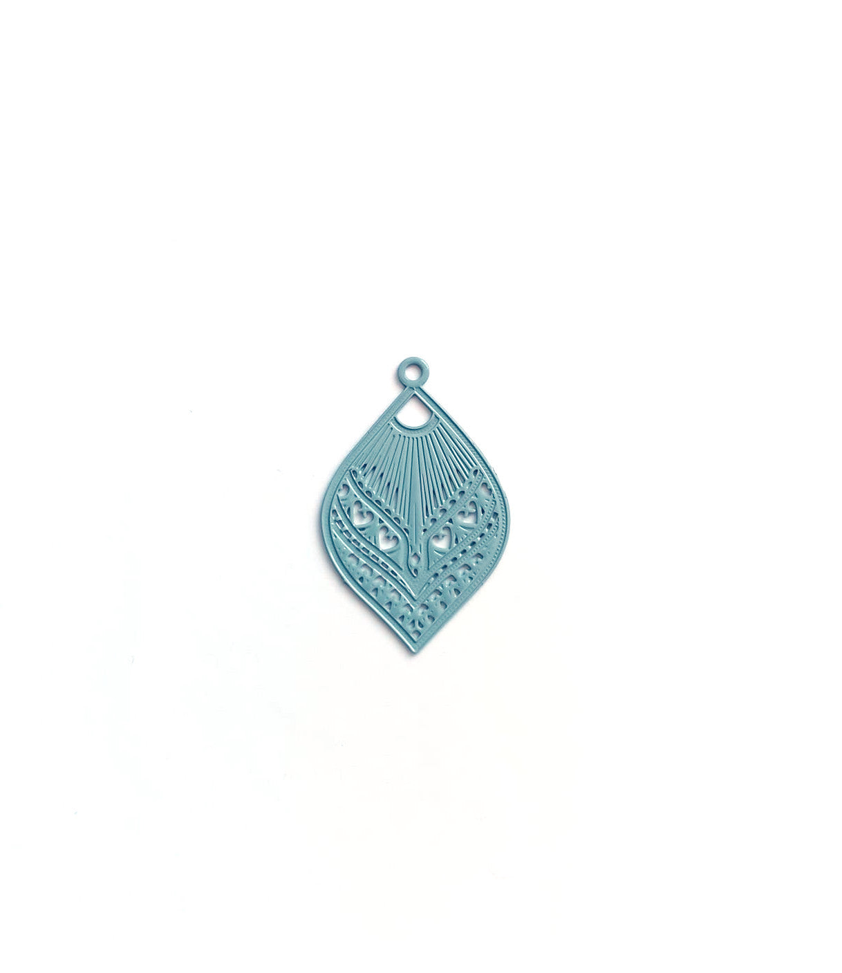 Breloque filigrane goutte - 20x12 mm