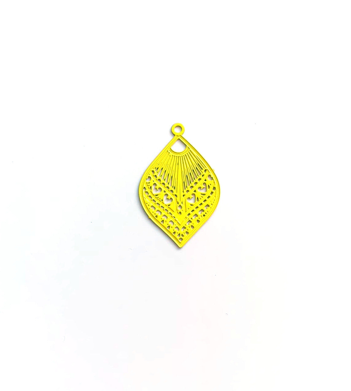 Breloque filigrane goutte - 20x12 mm