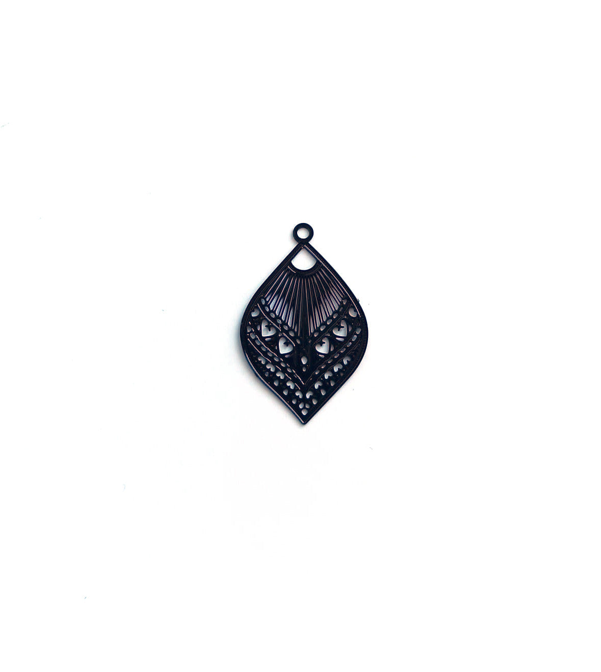 Breloque filigrane goutte - 20x12 mm