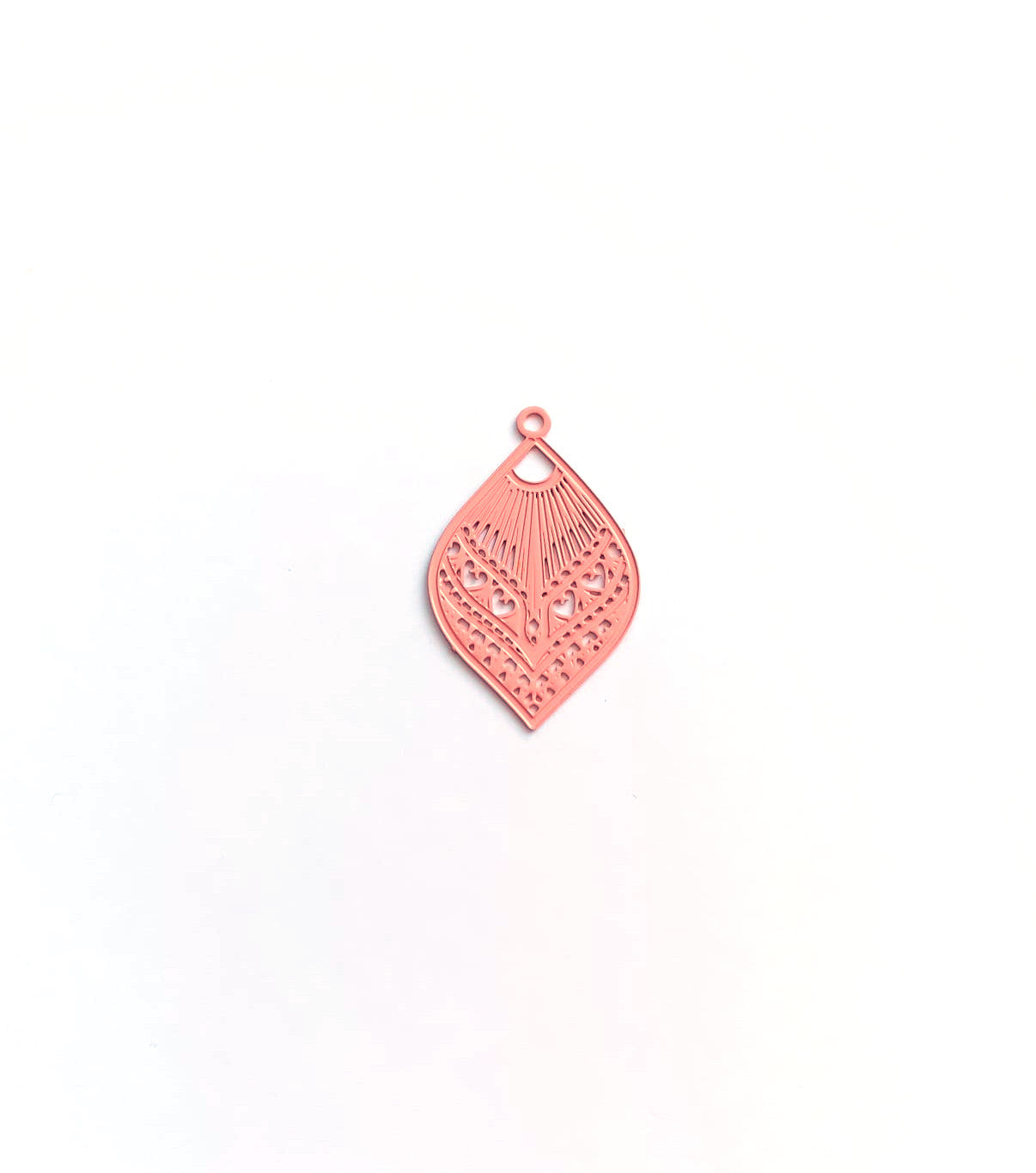 Breloque filigrane goutte - 20x12 mm