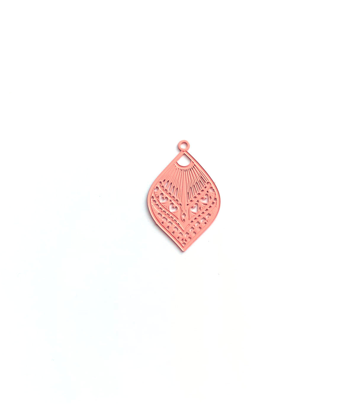 Breloque filigrane goutte - 20x12 mm
