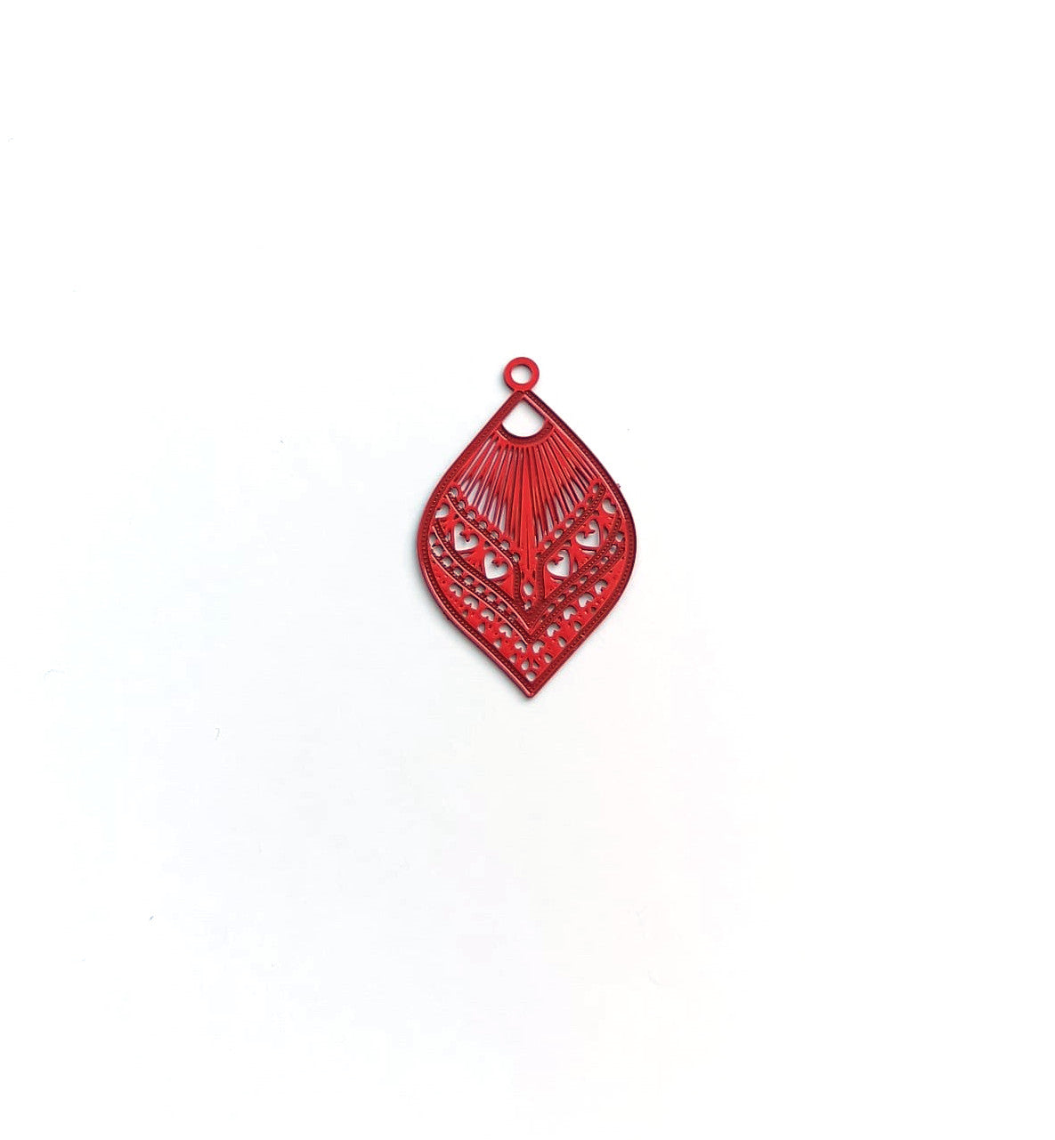 Breloque filigrane goutte - 20x12 mm