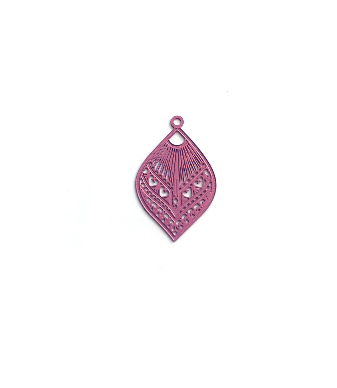 Breloque filigrane goutte - 20x12 mm