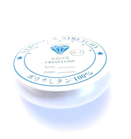 Fil élastique transparent - 0,7mm x 8 mètres