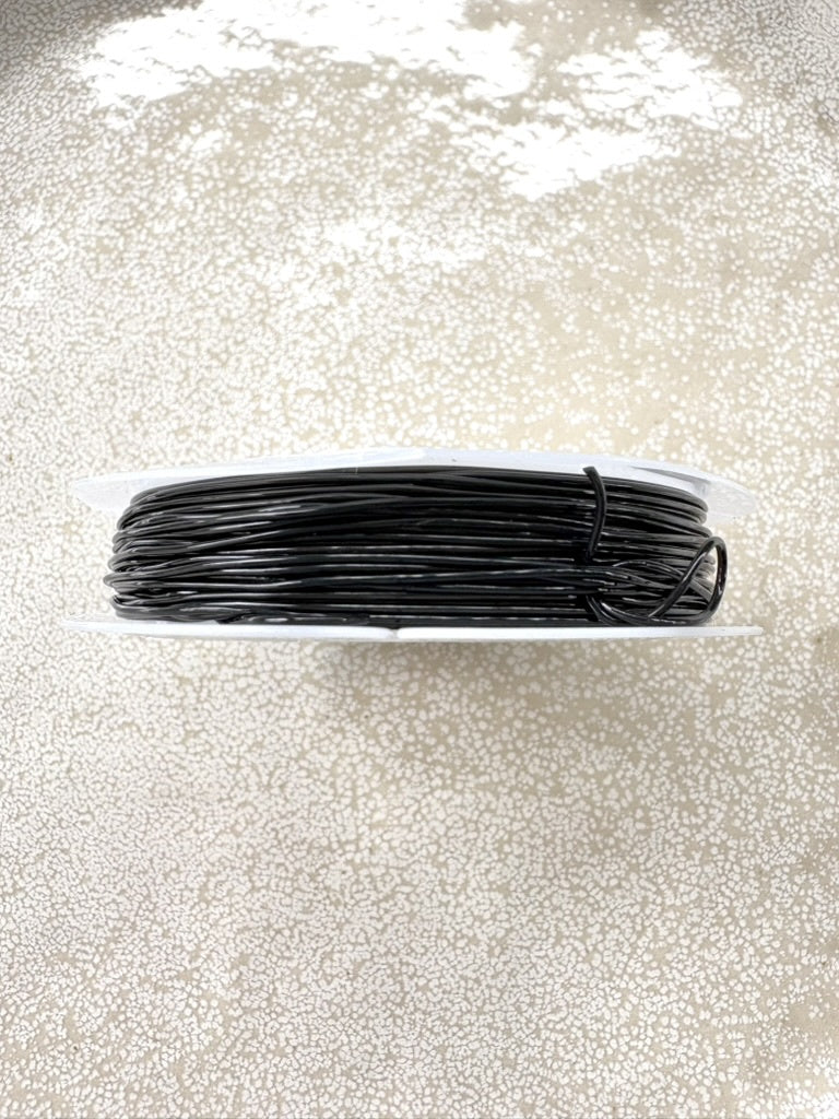 perlesetcreationbijoux - bobine fil élastique noir 0,8 mm