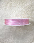 perlesetcreationbijoux - bobine fil élastique rose 0,8 mm