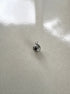 perlesetcreationbijoux - breloque boule texturée en acier inoxydable argenté de 11x8 mm