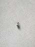 perlesetcreationbijoux - breloque boule pailletée acier inox 3 mm argenté 