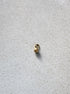 perlesetcreationbijoux - breloque boule pailletée acier inox 3 mm doré