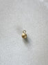 perlesetcreationbijoux - breloque boule pailletée acier inox 6 mm doré