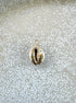 perlesetcreationbijoux - breloque coquillage cauri naturel et doré