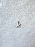 perlesetcreationbijoux - breloque émaillée étoile de mer, base en acier inoxydable 304 argenté de 10,5x10 mm, rose à pois blancs
