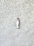 perlesetcreationbijoux - breloque émaillée poisson en acier inoxydable 304 argenté de 18x5 mm rose et blanc