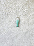 perlesetcreationbijoux - breloque émaillée poisson en acier inoxydable 304 argenté de 18x5 mm vert et blanc