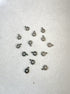 perlesetcreationbijoux - breloques étoile ajourée en acier inoxydable 304 argentée de 8x6 mm