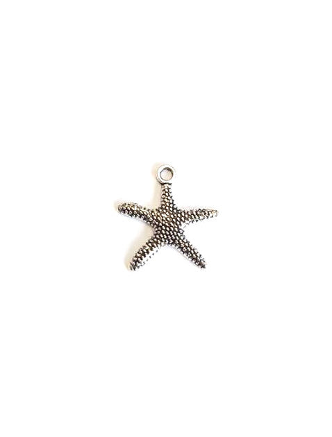 Breloque étoile de mer en métal - 19x19 mm