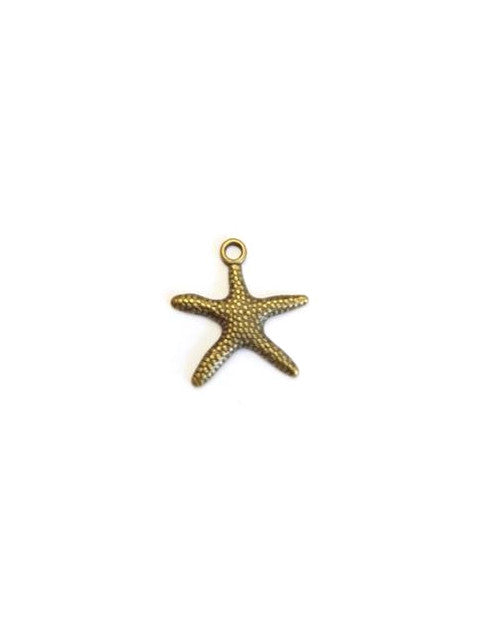 Breloque étoile de mer en métal - 19x19 mm