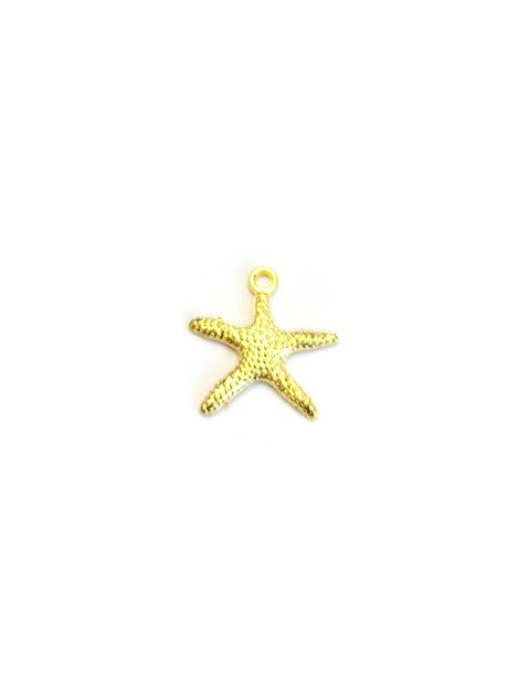Breloque étoile de mer en métal - 19x19 mm