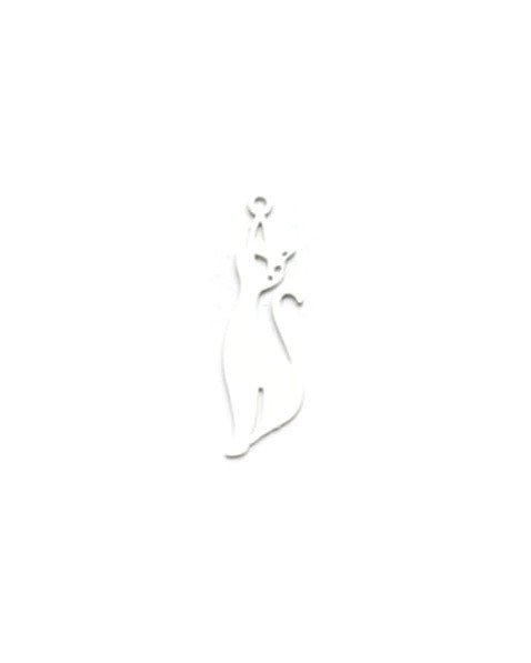 perlesetcreationbijoux-breloque-filigrane-chat-blanc