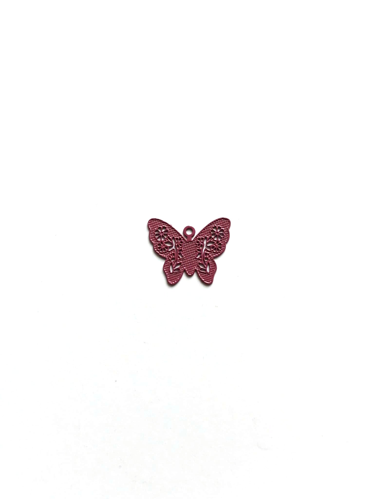 Breloque filigrane papillon - 12x14 mm