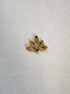 perlesetcreationbijoux - breloque fleur de lotus en acier inoxydable doré