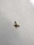 perlesetcreationbijoux - breloque papillon 11 mm en acier inoxydable doré