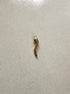 perlesetcreationbijoux - breloque piment en acier inoxydable doré de 18x4 mm