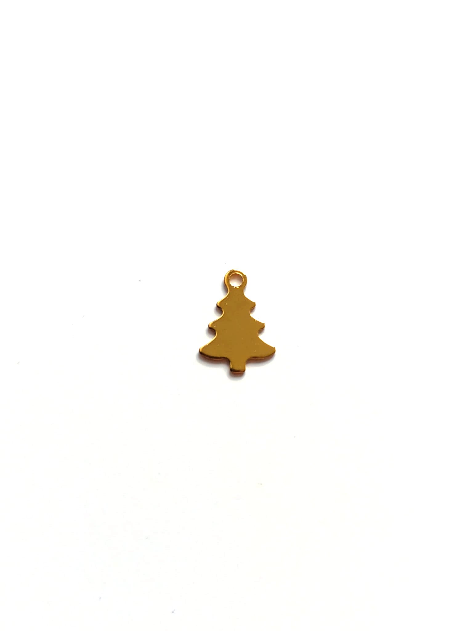 perlesetcreationbijoux-breloque-sapin-acier-inox-dore