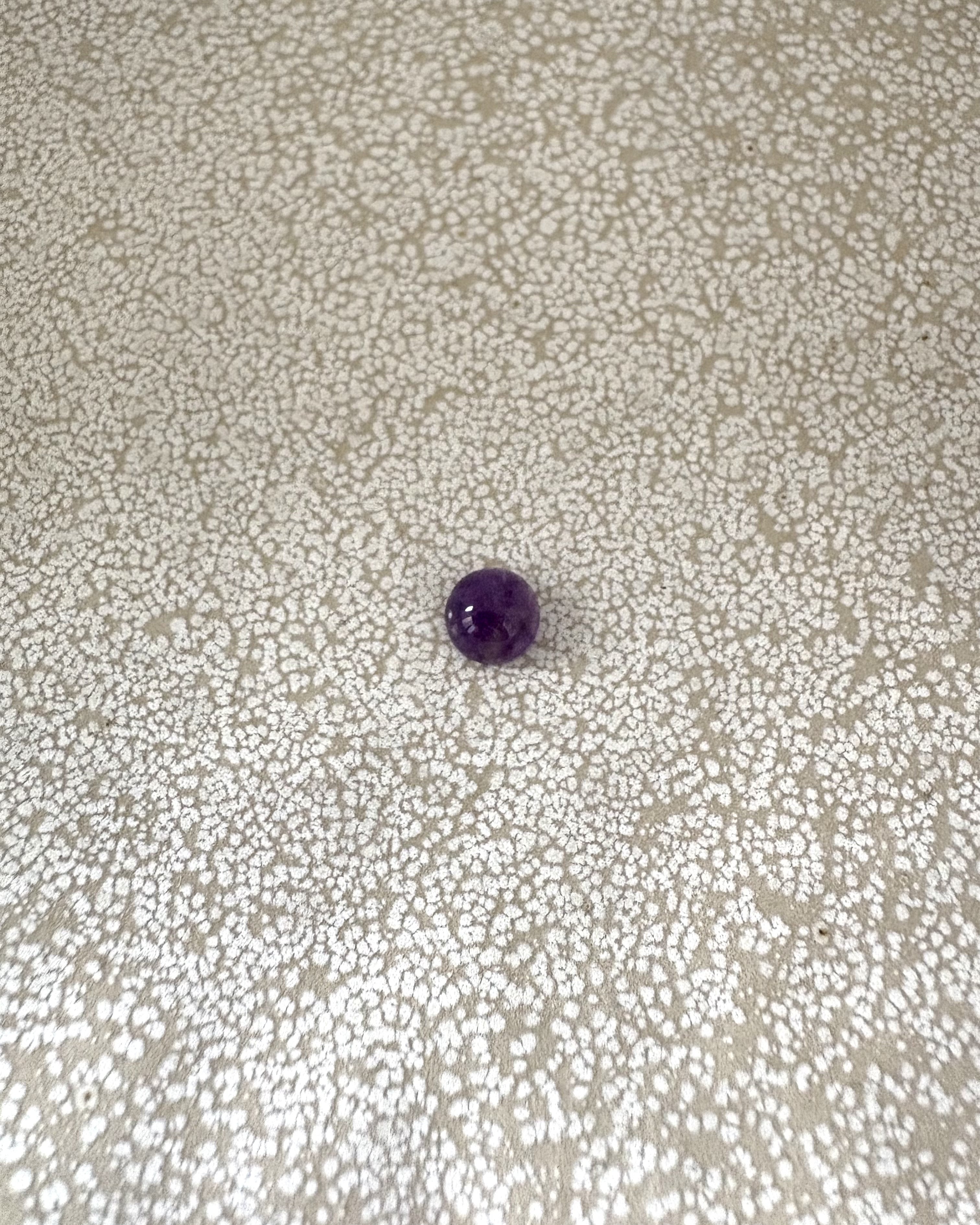 perlesetcreationbijoux - cabochon en améthyste naturelle de 6 mm