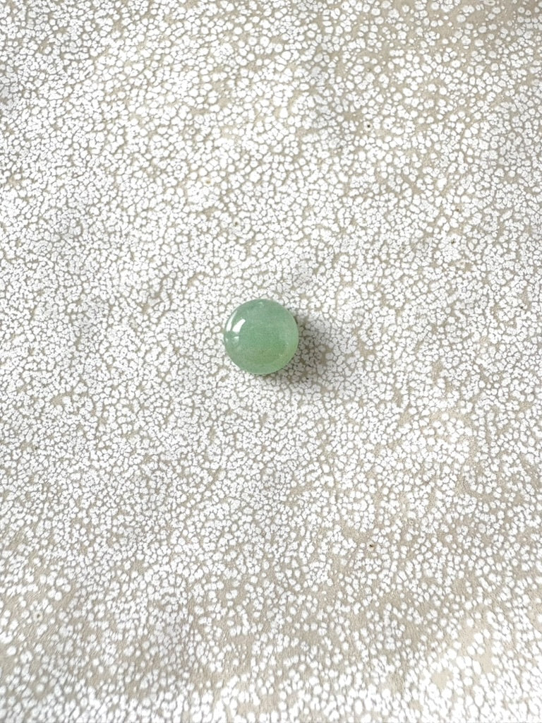 perlesetcreationbijoux - cabochon rond en aventurine verte naturelle de 10 mm