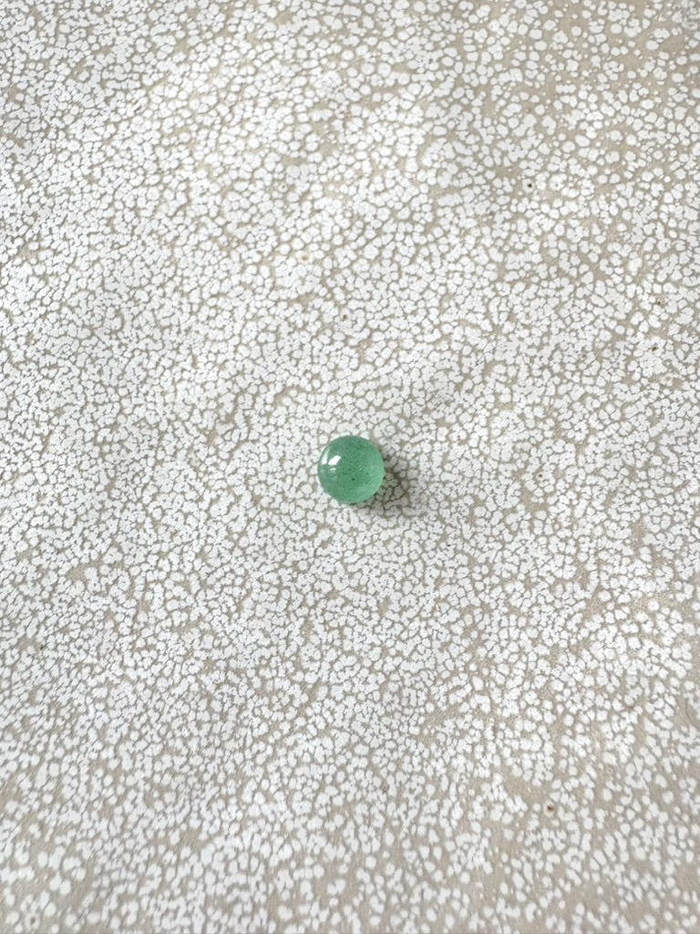 perlesetcreationbijoux - cabochon rond en aventurine verte naturelle de 6 mm