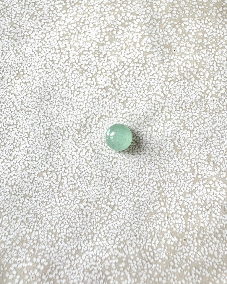 perlesetcreationbijoux - cabochon rond en aventurine verte naturelle de 8 mm