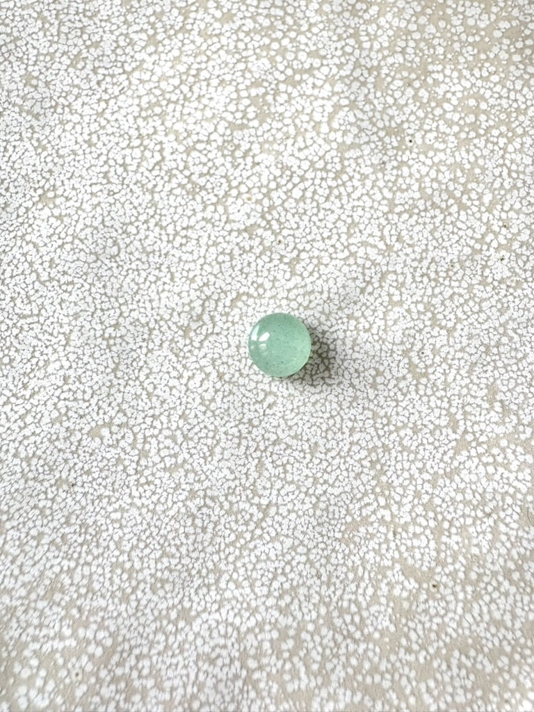 perlesetcreationbijoux - cabochon rond en aventurine verte naturelle de 8 mm