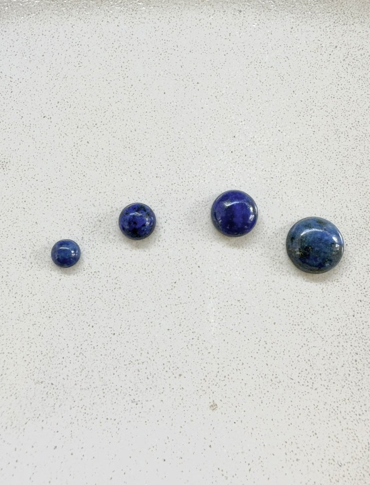 perlesetcreationbijoux - cabochon en lapis lazuli naturel de 6, 8, 10 et 12 mm