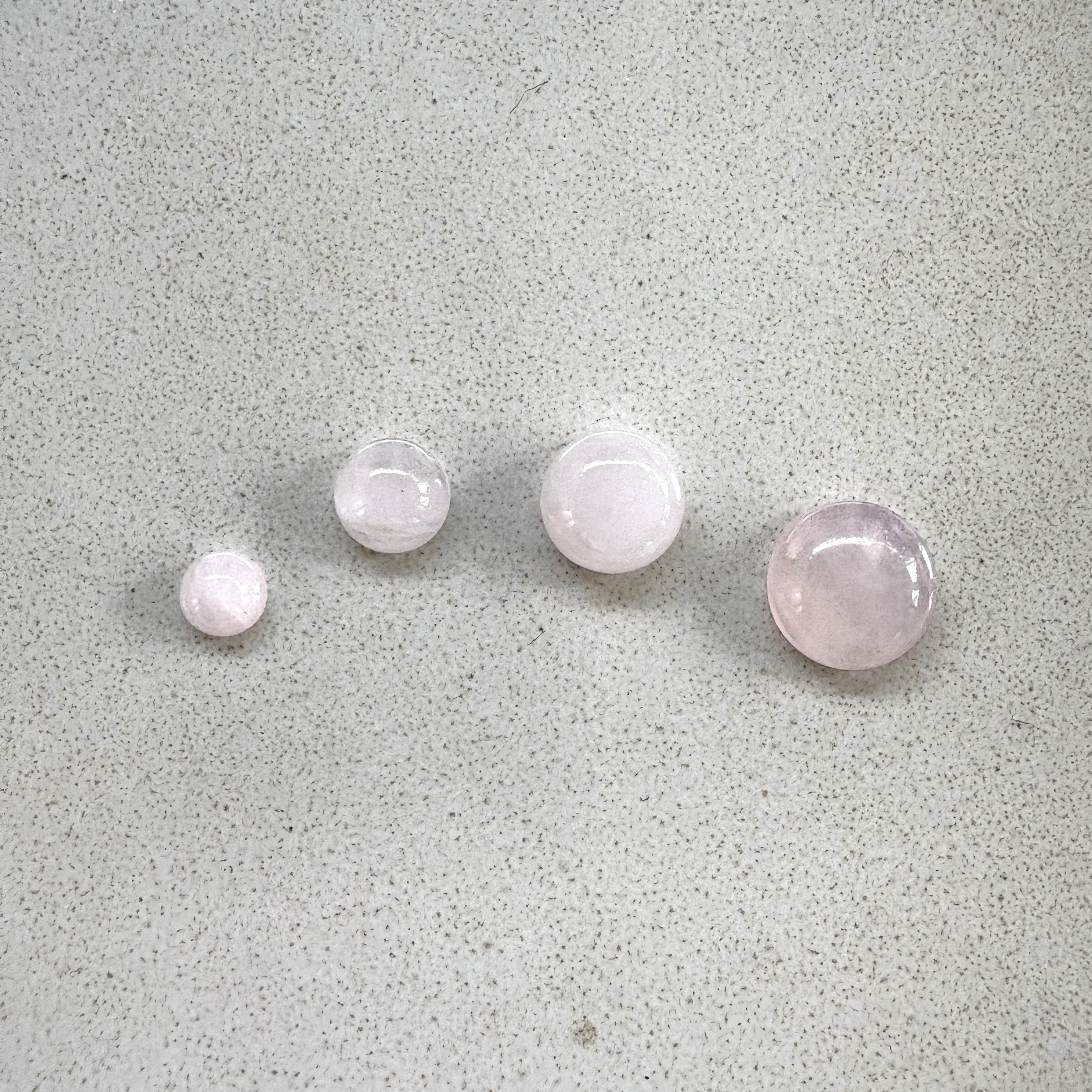 perlesetcreationbijoux - cabochon en quartz rose naturel de 6, 8, 10 et 12 mm