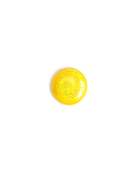 perlesetcreationbijoux-cabochon-resine-paillettes-argentees-jaune