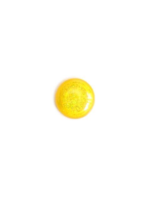 perlesetcreationbijoux-cabochon-resine-paillettes-argentees-jaune