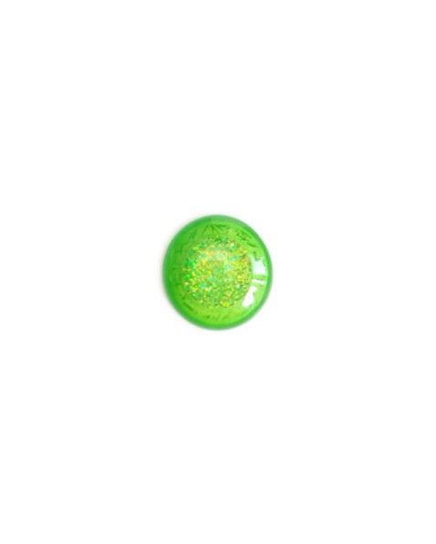 perlesetcreationbijoux-cabochon-resine-paillettes-argentees-vert