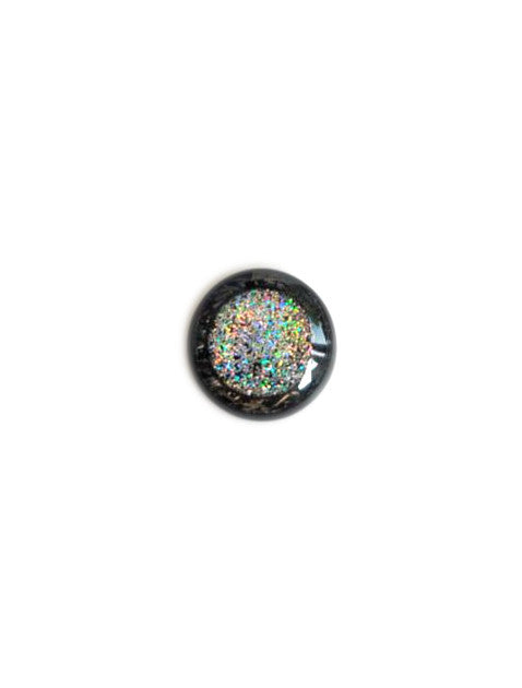 perlesetcreationbijoux-cabochon-resine-paillettes-argentees-noir