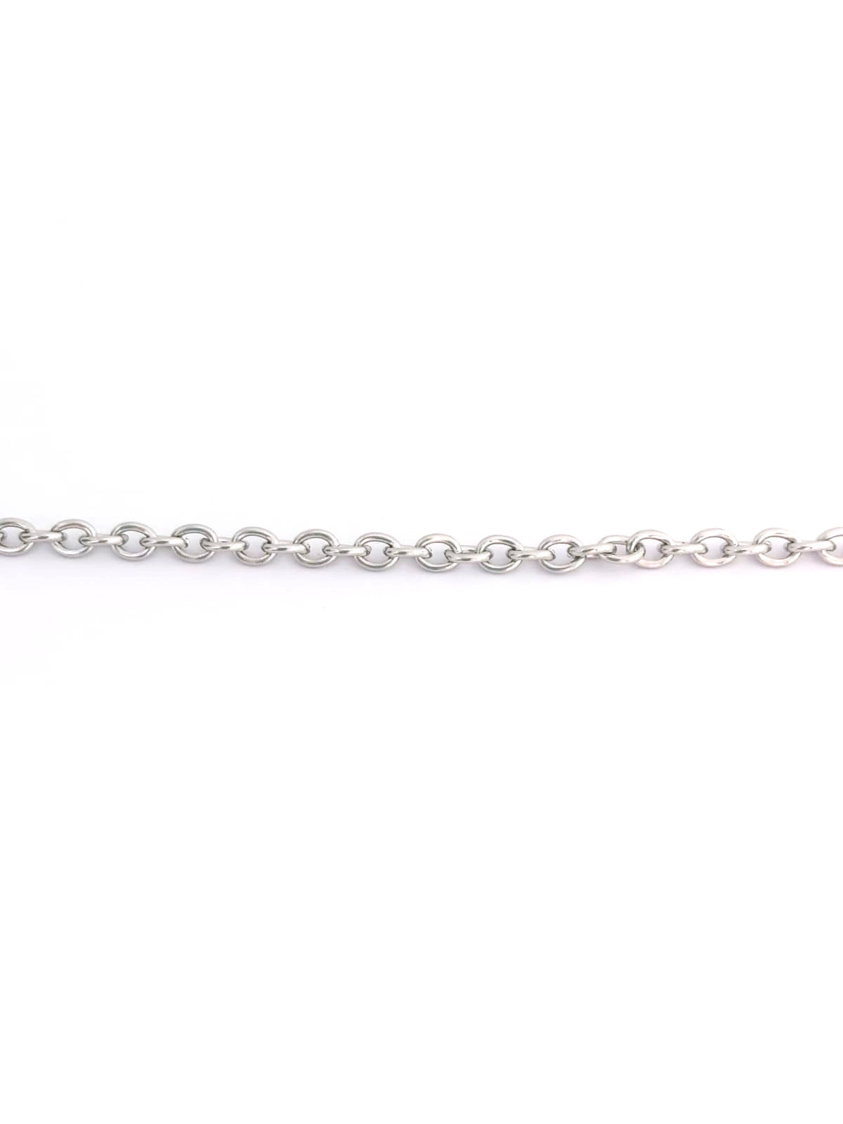 Chaîne maille ovale acier inox argenté 304 - 4x3 mm