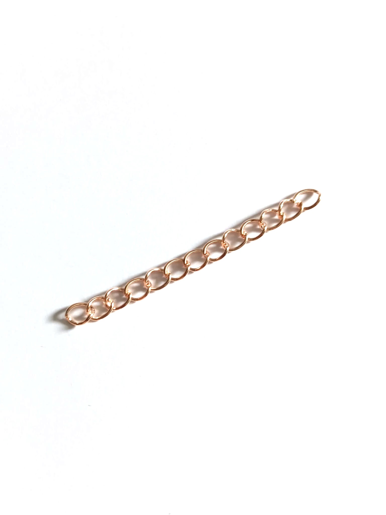 perlesetcreationbijoux - chaînette d'extension en métal de 50 mm or rose