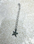 perlesetcreationbijoux - chainette d'extension en acier inoxydable argenté avec breloque étoile de mer