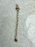 perlesetcreationbijoux - chaînette d'extension en acier inoxydable doré avec fermoir mousqueton et breloque étoile