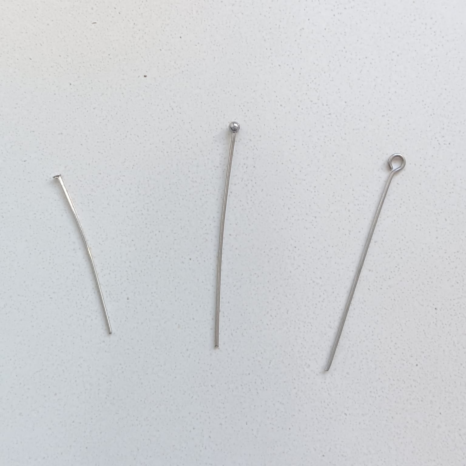 perlesetcreationbijoux - clous en acier inoxydable argenté, à tête plate, tête boule et tête ronde