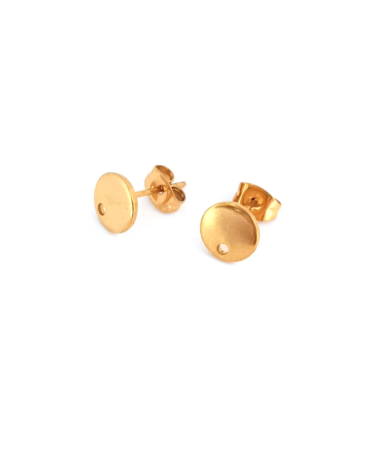 perlesetcreationbijoux-clous-doreilles-ronds-acier-inoxydable-8mm-dore