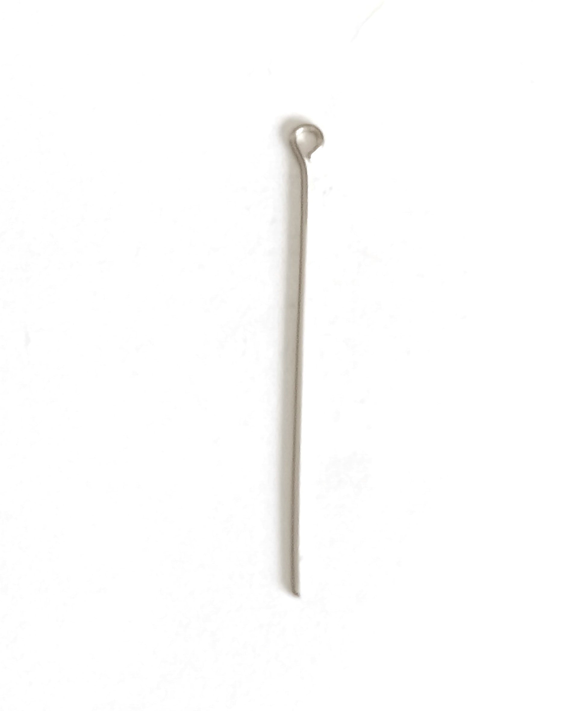 perlesetcreationbijoux - clous / tiges à tête ronde en acier inoxydable argenté de 40 mm